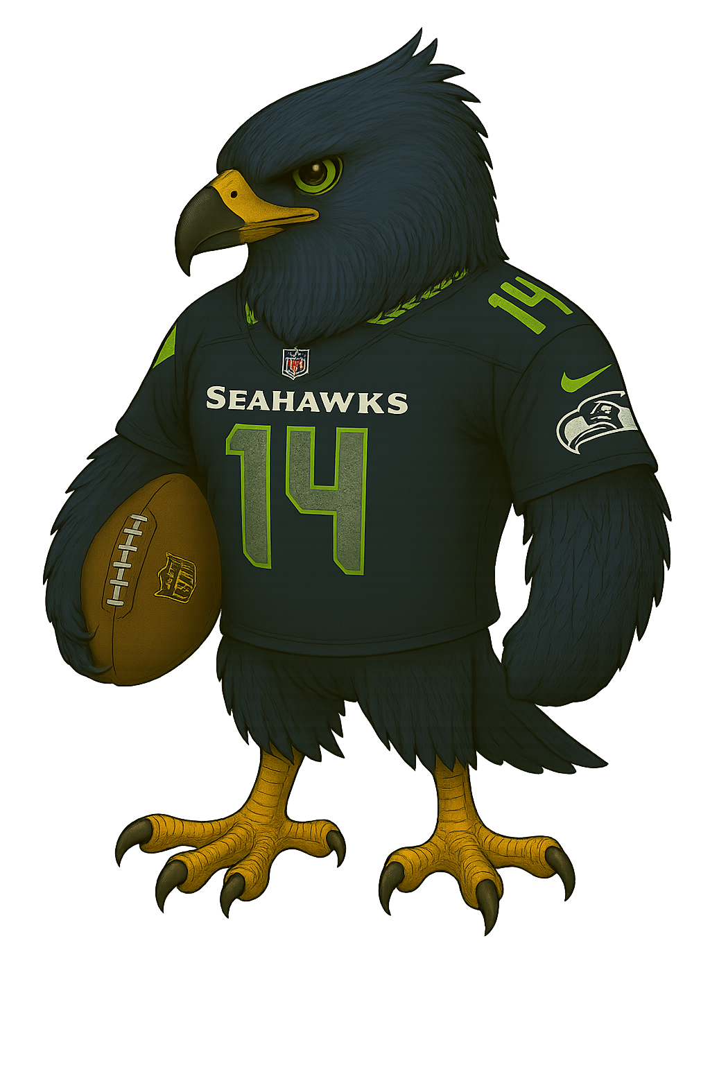 Seattle Character Seahawk Sweatshirt
