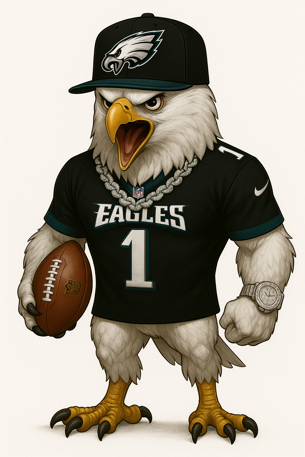 Philadelphia Character Eagle T-shirt