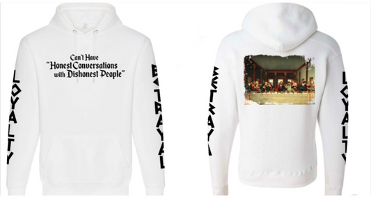 Honest Conversations White Hoodie