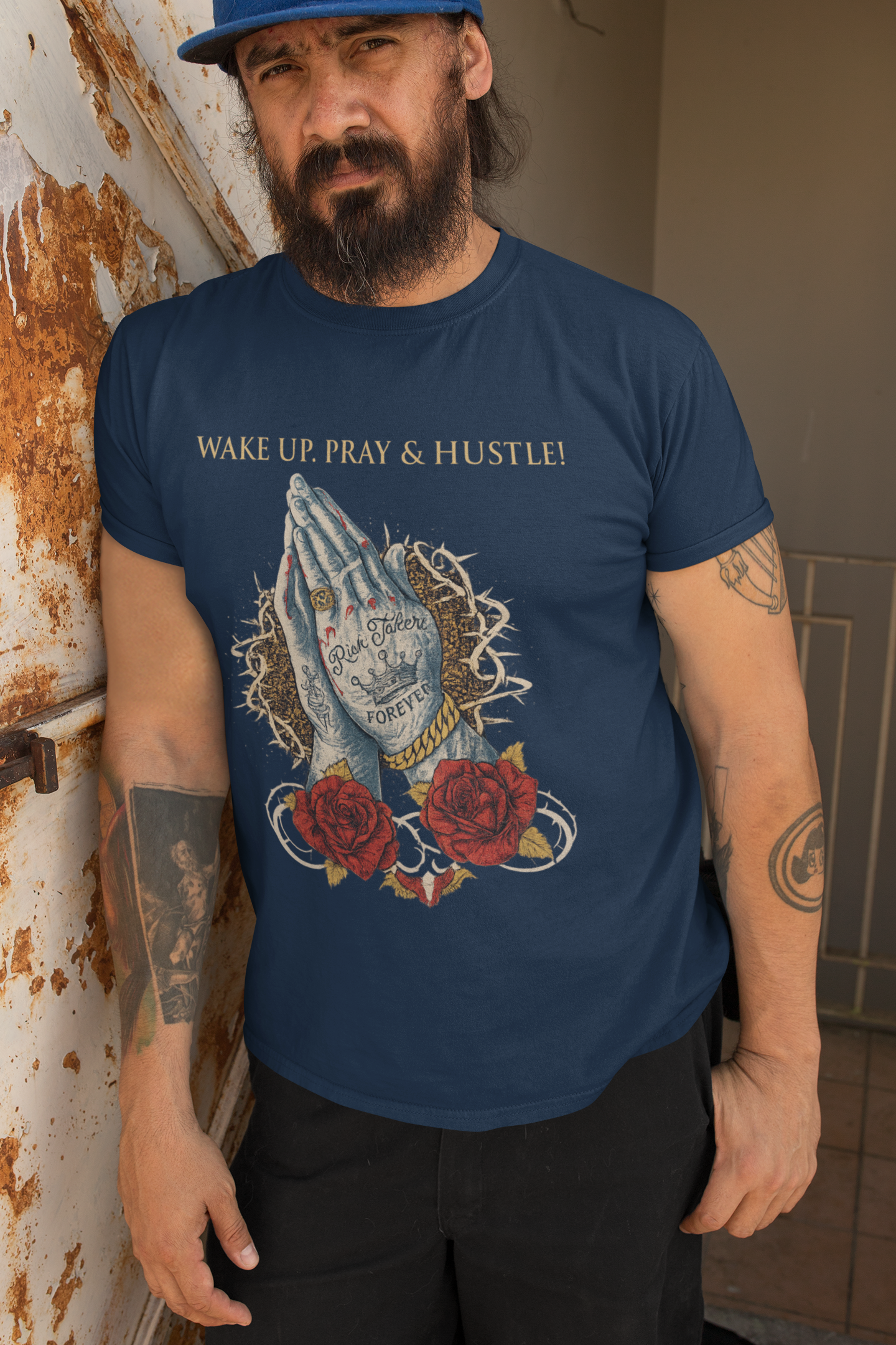 Wake Up Pray Hustle Tee