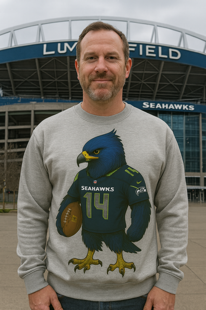Seattle Character Seahawk Sweatshirt
