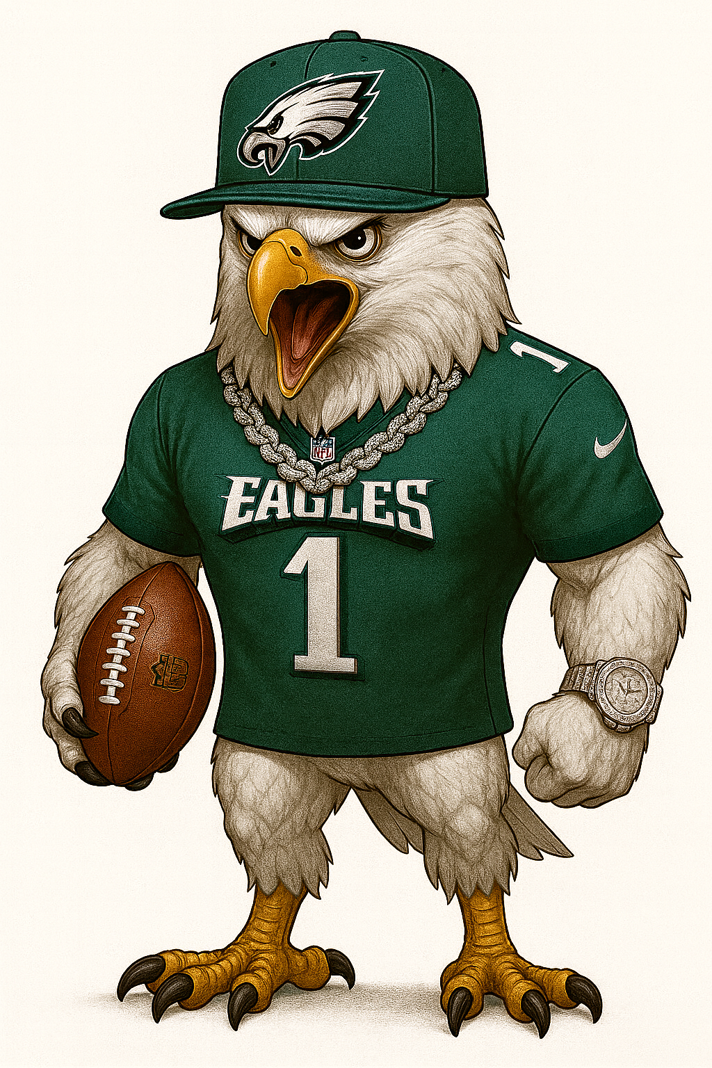 Philadelphia Character  Eagle Sweatshirt