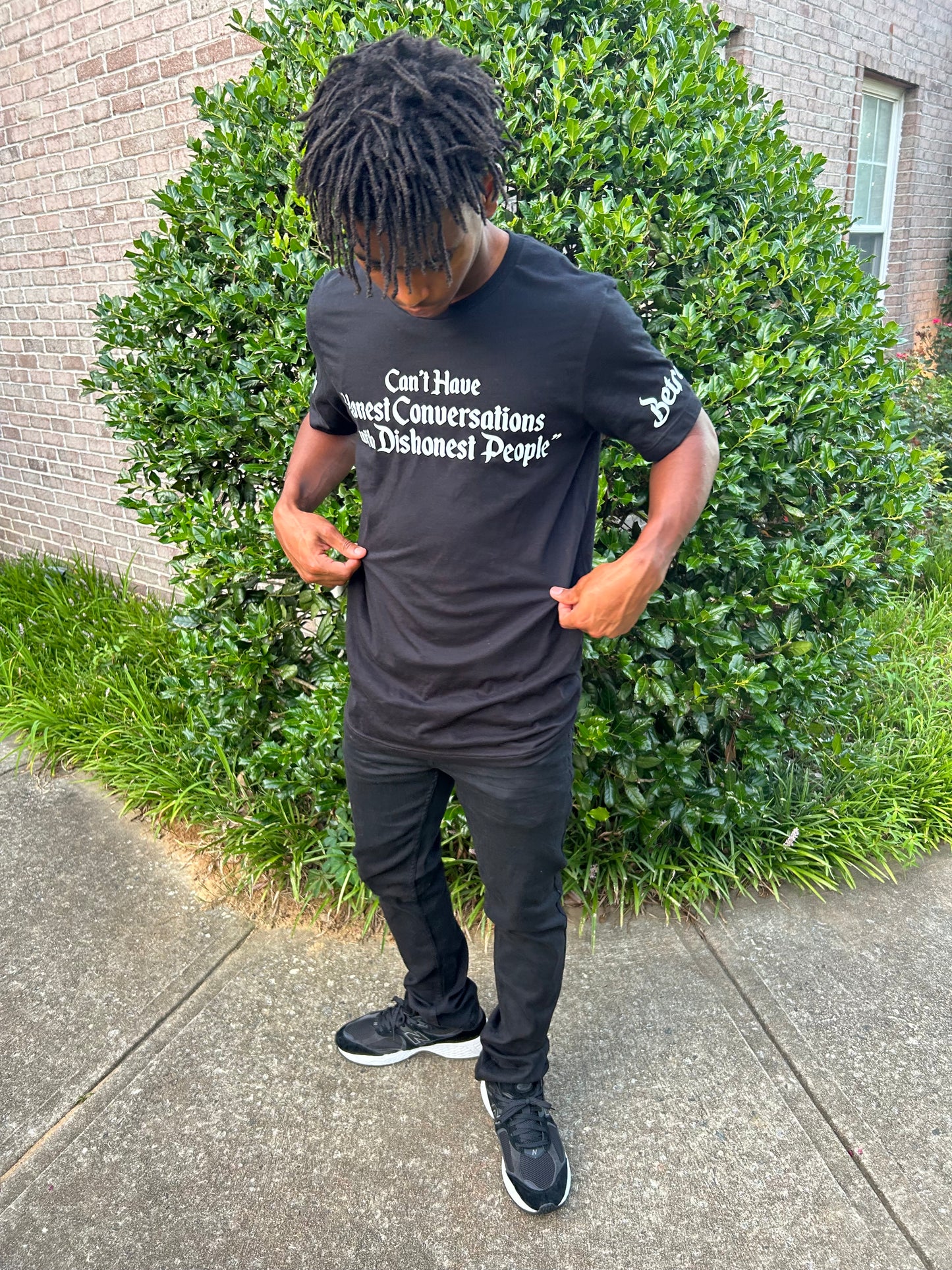 Honest Conversations Black Tee